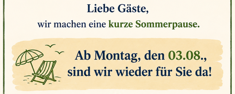 Kurze Pause