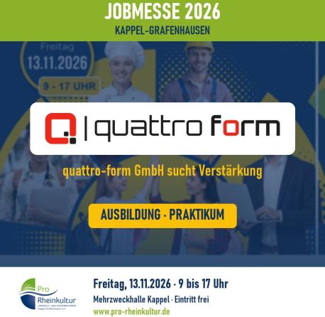 quattro-form GmbH sucht Azubis als Werkzeugmechaniker und Zerspanungsmechaniker (m/w/d)