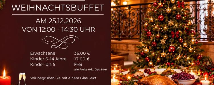 Weihnachtsbuffet im Mercure Hotel in Offenburg