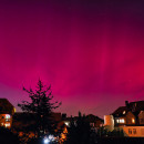 Von Romina H. Polarlichter &uuml;ber Achern.