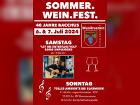 SOMMER.WEIN.FEST 40 Jahre Weingott Bacchus