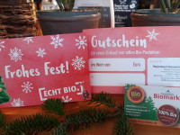 Bio-Geschenkgutschein im Naturalia Biomarkt