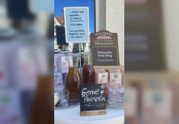 Cold Brew Tee auf dem Wochenmarkt Friesenheim