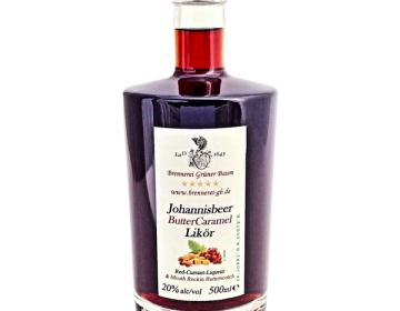 Johannisbeer-Buttercaramel-Lik&ouml;r 20 % vol.