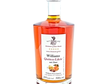 Williams-Quitten-Lik&ouml;r mit Zimt 20%vol.